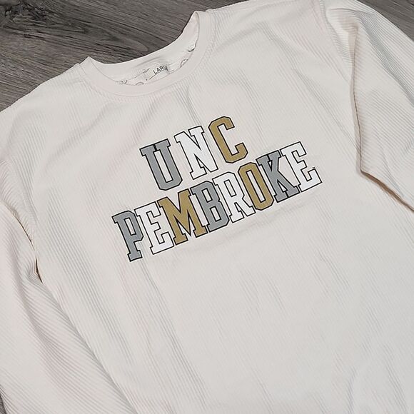 EUC Ivory Pressbox UMC Prembroke Ribbed Sweatshirt - Picture 2 of 7